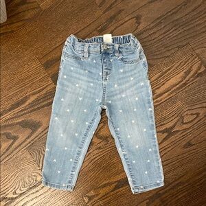 OshKosh B'gosh Heart Print Jeans size 18 month